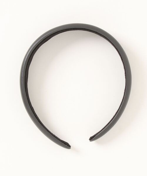 DouDou(ドゥドゥ)の「フェイクレザーカチューシャ(カチューシャ・レディース・グレー/ブラック・FREE)」の11枚目の写真