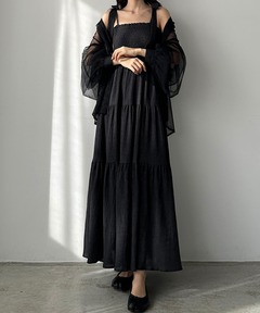 追加【MARILYN MOON/マリリンムーン】ティアードドレス