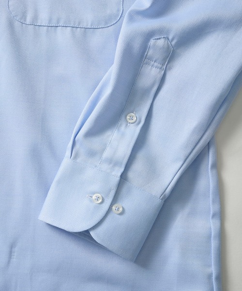 TETE HOMME(テットオム)の「形態安定 吸水速乾 アソート T/Cドレスシャツ(ビジネスシャツ・メンズ・ブルー/ホワイト系1/グレー系1/サックスブルー/ホワイト系2/チェック・X-LARGE/LARGE/MEDIUM)」の17枚目の写真