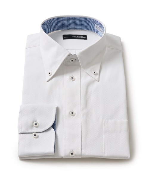TETE HOMME(テットオム)の「形態安定 吸水速乾 アソート T/Cドレスシャツ(ビジネスシャツ・メンズ・ブルー/ホワイト系1/グレー系1/サックスブルー/ホワイト系2/チェック・X-LARGE/LARGE/MEDIUM)」の8枚目の写真