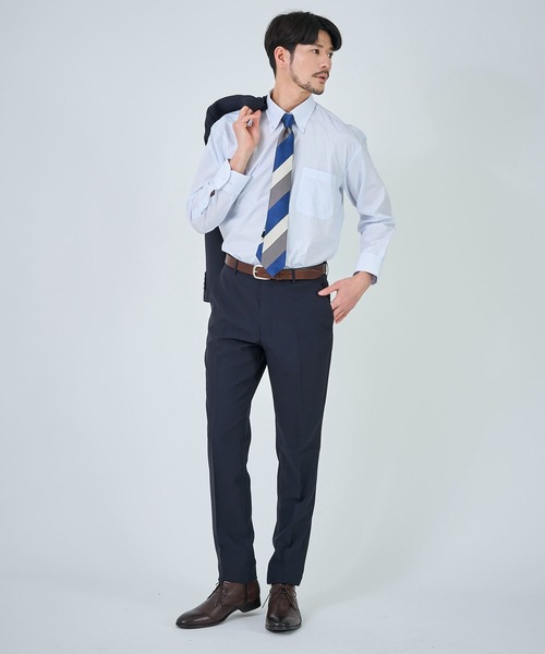 TETE HOMME(テットオム)の「形態安定 吸水速乾 アソート T/Cドレスシャツ(ビジネスシャツ・メンズ・ブルー/ホワイト系1/グレー系1/サックスブルー/ホワイト系2/チェック・X-LARGE/LARGE/MEDIUM)」の21枚目の写真