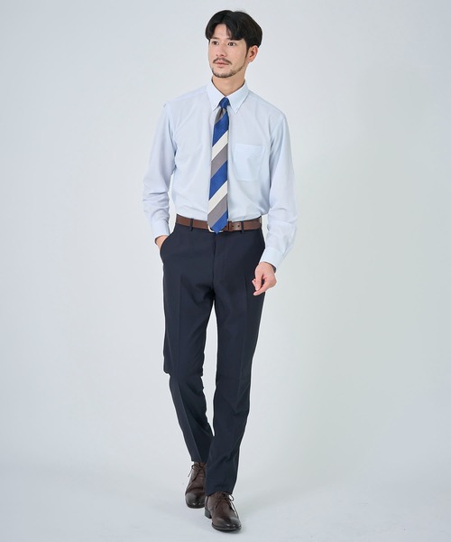 TETE HOMME(テットオム)の「形態安定 吸水速乾 アソート T/Cドレスシャツ(ビジネスシャツ・メンズ・ブルー/ホワイト系1/グレー系1/サックスブルー/ホワイト系2/チェック・X-LARGE/LARGE/MEDIUM)」の22枚目の写真