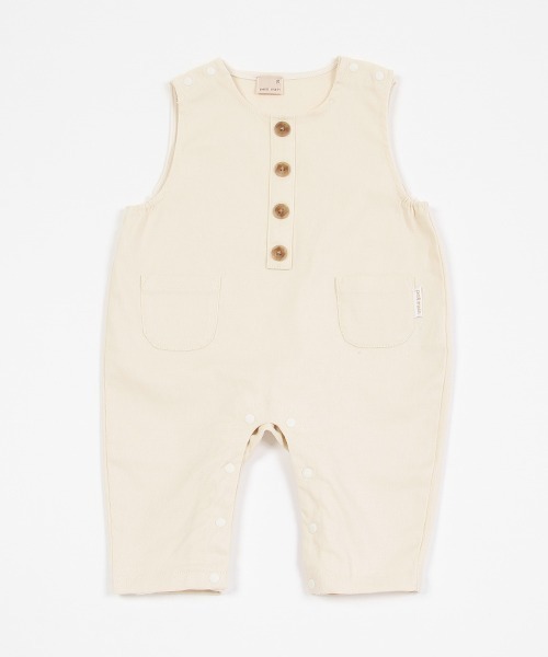 petit main（プティマイン）の「デニムサロペット（サロペット/オーバーオール・キッズ・ブラック/ブルー/アイボリー・80ｃｍ/70cm）」の2枚目の写真