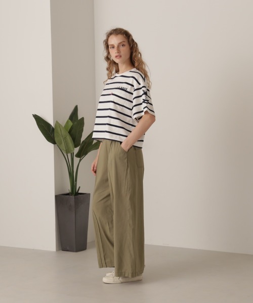 AVIREX（アヴィレックス）の「NAVAL POCKET SHORT T-SHIRT/ネイバルポケット ショートティーシャツ（Tシャツ/カットソー・レディース・ネイビー/オフホワイト/ネイビー系/レモンイエロー・FREE）」の8枚目の写真