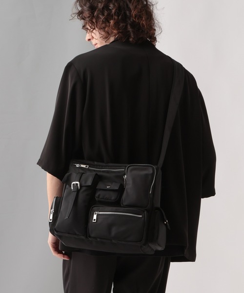 HARE ショルダーバッグ ブラック コンパクトコンビショルダーBAG(HARE)（ショルダーバッグ