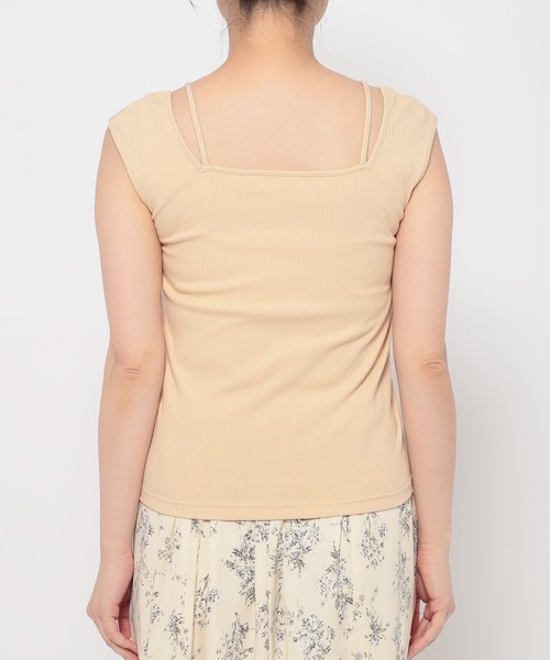 mysty woman（ミスティウーマン）の「ラッセルレースアンサンブルロングスリーブ　104217（Tシャツ/カットソー・レディース・カーキ/アイボリー/ベージュ・FREE）」の22枚目の写真