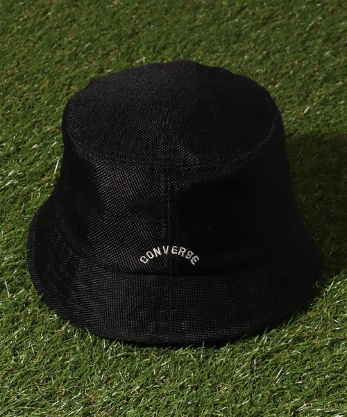 CONVERSE（コンバース）の「【CONVERSE/コンバース】CN SHEET BUCKET HAT/ロゴ刺繍バケットハット（ハット・メンズ・ピンク/ライトベージュ/ブラック・FREE）」の2枚目の写真