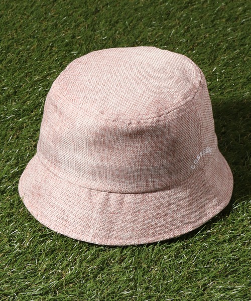 CONVERSE（コンバース）の「【CONVERSE/コンバース】CN SHEET BUCKET HAT/ロゴ刺繍バケットハット（ハット・メンズ・ピンク/ライトベージュ/ブラック・FREE）」の14枚目の写真