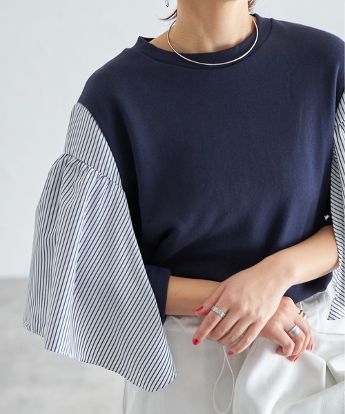 ella_select バックフリルスウェット ella_selectshop バックフリル スウェット プルオーバー（楽天