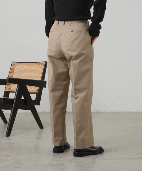 Auntie Rosa Holiday（アンティローザホリデー）の「【骨格ストレート】TCツイルハイウエストチノ（チノパンツ・レディース・ベージュ/ネイビー/ダークグレー/カーキ・マルチサイズ）」の8枚目の写真