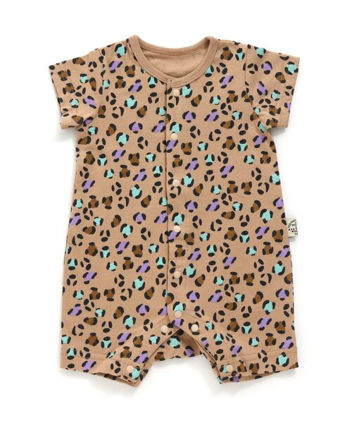 BREEZE（ブリーズ）の「総柄ロンパス　マイファーストブリーズ（ロンパース・キッズ・ブラウン/ピンク/チャコール/チェック/ミント/オレンジ/イエロー/ブルー/グレー/オフホワイト/アイボリー・60/70/80）」の6枚目の写真