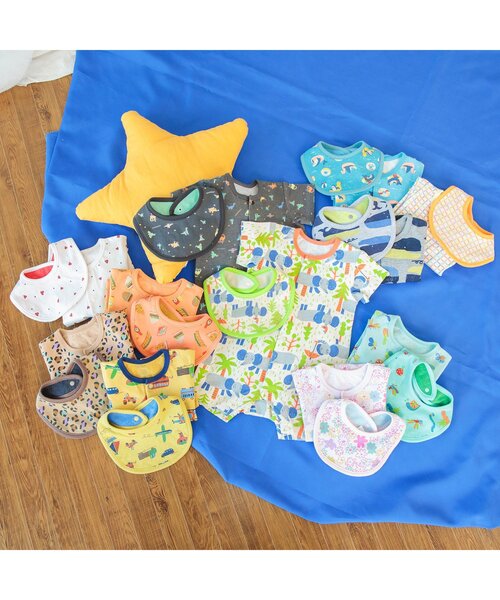 BREEZE（ブリーズ）の「総柄ロンパス　マイファーストブリーズ（ロンパース・キッズ・ブラウン/ピンク/チャコール/チェック/ミント/オレンジ/イエロー/ブルー/グレー/オフホワイト/アイボリー・60/70/80）」の13枚目の写真