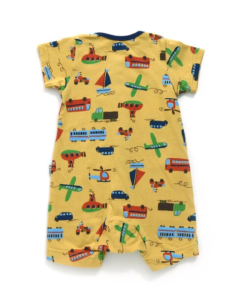 BREEZE（ブリーズ）の「総柄ロンパス　マイファーストブリーズ（ロンパース・キッズ・ブラウン/ピンク/チャコール/チェック/ミント/オレンジ/イエロー/ブルー/グレー/オフホワイト/アイボリー・60/70/80）」の15枚目の写真