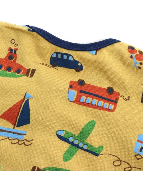 BREEZE（ブリーズ）の「総柄ロンパス　マイファーストブリーズ（ロンパース・キッズ・ブラウン/ピンク/チャコール/チェック/ミント/オレンジ/イエロー/ブルー/グレー/オフホワイト/アイボリー・60/70/80）」の21枚目の写真