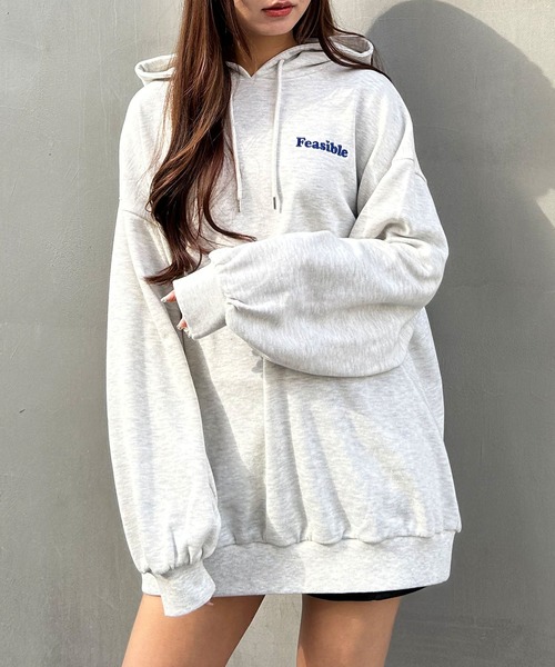 INGNI(イング)の「Backハートロゴチュニックパーカー(パーカー・レディース・オートミール/ブラック/オフホワイト・M)」の22枚目の写真