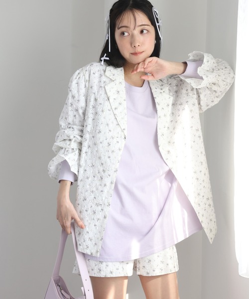 one after another NICE CLAUP(ワンアフターアナザーナイスクラップ)の「オーバーサイズアソートロンT(Tシャツ/カットソー・レディース・ホワイト×ブラック/杢グレー/ラベンダー/イエロー/ホワイト/ホワイト系その他/ブラック×ホワイト・FREE)」の17枚目の写真