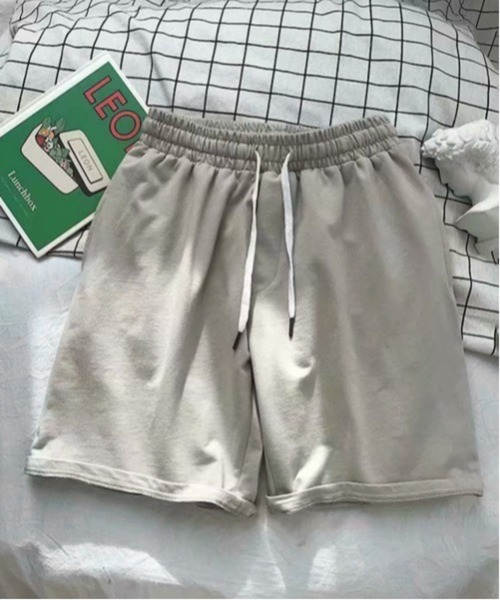 NOWLE（ノウル）の「【NOWLE】無地 クラシック スウェット ハーフパンツ（スウェットパンツ・メンズ・ブルー/ホワイト/ブラック/グリーン/ベージュ・FREE）」の14枚目の写真