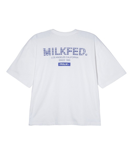 MILKFED.（ミルクフェド）の「CHECKERED LOGO WIDE S/S TEE（T