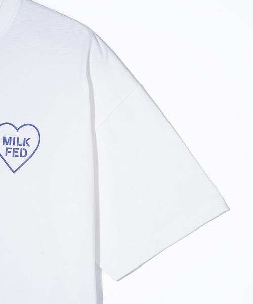 MILKFED.（ミルクフェド）の「CHECKERED LOGO WIDE S/S TEE（Tシャツ/カットソー・レディース・ホワイト/オフホワイト/チャコール/ライトピンク・M/L）」の17枚目の写真
