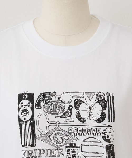 BEARDSLEY（ビアズリー）の「《FRIPIER》ブロカントTee（Tシャツ/カットソー・レディース・ホワイト・FREE）」の16枚目の写真