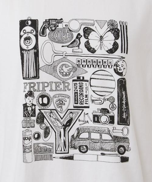 BEARDSLEY（ビアズリー）の「《FRIPIER》ブロカントTee（Tシャツ/カットソー・レディース・ホワイト・FREE）」の17枚目の写真