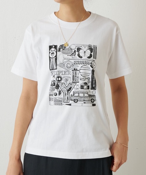 BEARDSLEY（ビアズリー）の「《FRIPIER》ブロカントTee（Tシャツ/カットソー・レディース・ホワイト・FREE）」の3枚目の写真