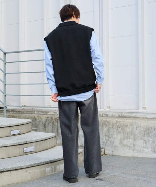 COLONY 2139（コロニートゥーワンスリーナイン）の「エアリーニットベスト（ベスト・メンズ・ブルー/ブラック・LARGE/MEDIUM）」の21枚目の写真