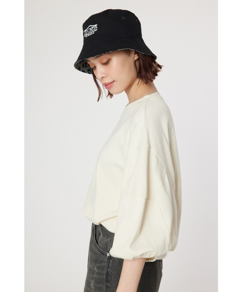 RODEO CROWNS WIDE BOWL（ロデオクラウンズワイドボウル）の「袖ボリュームトップス（Tシャツ/カットソー・レディース・チャコールグレー/ピンク系その他/アイボリー/イエロー系その他・FREE）」の2枚目の写真