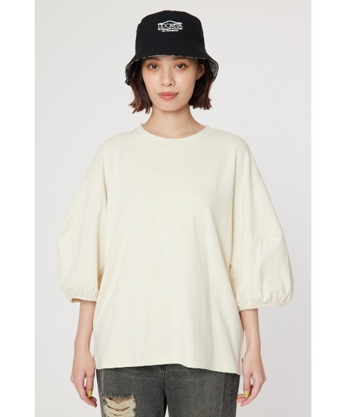 RODEO CROWNS WIDE BOWL（ロデオクラウンズワイドボウル）の「袖ボリュームトップス（Tシャツ/カットソー・レディース・チャコールグレー/ピンク系その他/アイボリー/イエロー系その他・FREE）」の16枚目の写真