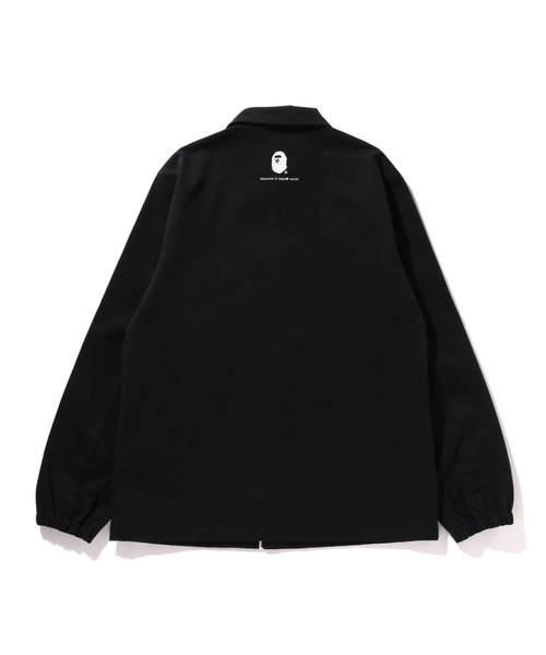 A BATHING APE（アベイシングエイプ）の「GO APE POINTER COLLEGE COACH JACKET（ミリタリージャケット・メンズ・ベージュ/ブラック・SMALL/LARGE/MEDIUM/X-LARGE/XX-LARGE）」の3枚目の写真