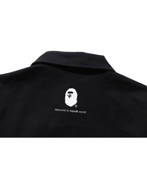 A BATHING APE（アベイシングエイプ）の「GO APE POINTER COLLEGE COACH JACKET（ミリタリージャケット・メンズ・ベージュ/ブラック・SMALL/LARGE/MEDIUM/X-LARGE/XX-LARGE）」の7枚目の写真