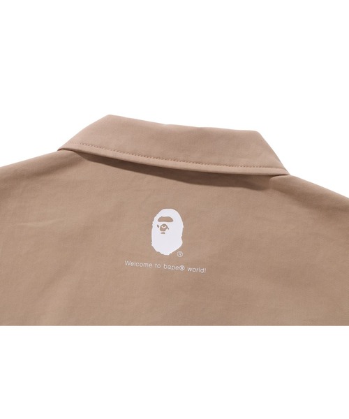 A BATHING APE（アベイシングエイプ）の「GO APE POINTER COLLEGE COACH JACKET（ミリタリージャケット・メンズ・ベージュ/ブラック・SMALL/LARGE/MEDIUM/X-LARGE/XX-LARGE）」の8枚目の写真