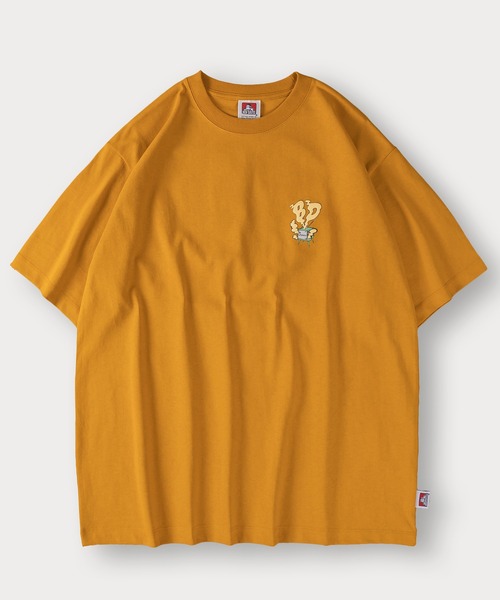 BEN DAVIS(ベンデイビス)の「【BENDAVIS/ベンデイビス】BEN SMOKING TV TEE/BDブランドイニシャルTシャツ/バックプリント/オーバーサイズ(Tシャツ/カットソー・メンズ・マスタード/グリーン/チャコールグレー/ホワイト・M/L/XL)」の9枚目の写真
