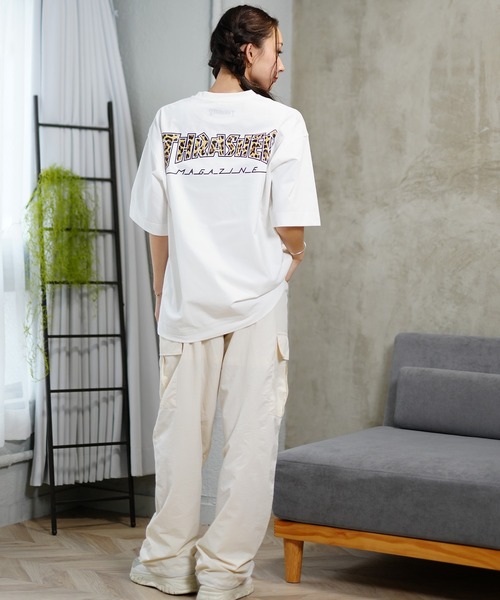 THRASHER(スラッシャー)の「【ムラサキスポーツ限定】THRASHER/スラッシャー 水陸両用 オーバーサイズ 半袖ラッシュガード/Tシャツ TC-004(Tシャツ/カットソー・レディース・ホワイト/ブラック・XL/L/M)」の9枚目の写真