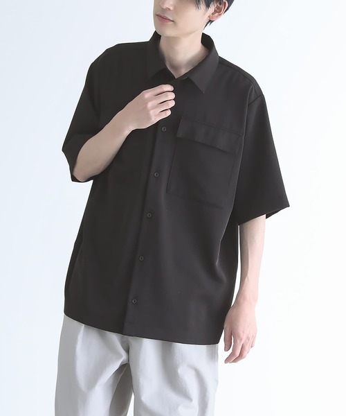 n'OrLABEL（ノアールレーベル）の「【セットアップ対応】『ベーシックレギュラーカラーシャツ』（シャツ/ブラウス・メンズ・チャコール/ブラック・L/M）」の3枚目の写真