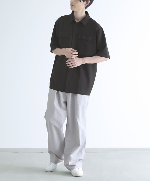 n'OrLABEL（ノアールレーベル）の「【セットアップ対応】『ベーシックレギュラーカラーシャツ』（シャツ/ブラウス・メンズ・チャコール/ブラック・L/M）」の6枚目の写真