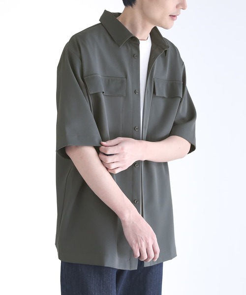 n'OrLABEL（ノアールレーベル）の「【セットアップ対応】『ベーシックレギュラーカラーシャツ』（シャツ/ブラウス・メンズ・チャコール/ブラック・L/M）」の9枚目の写真