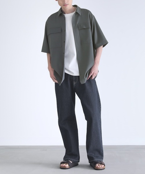 n'OrLABEL（ノアールレーベル）の「【セットアップ対応】『ベーシックレギュラーカラーシャツ』（シャツ/ブラウス・メンズ・チャコール/ブラック・L/M）」の10枚目の写真