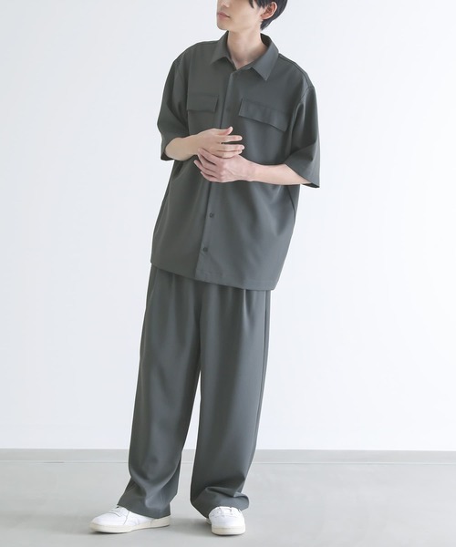 n'OrLABEL（ノアールレーベル）の「【セットアップ対応】『ベーシックレギュラーカラーシャツ』（シャツ/ブラウス・メンズ・チャコール/ブラック・L/M）」の11枚目の写真