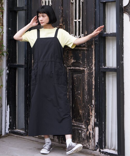 LBC（エルビーシー）の「ナイロンワークジャンスカ（ワンピース・レディース・ダークオリーブ/ブラック・M）」の22枚目の写真