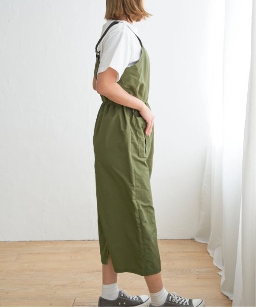 LBC（エルビーシー）の「ナイロンワークジャンスカ（ワンピース・レディース・ダークオリーブ/ブラック・M）」の10枚目の写真