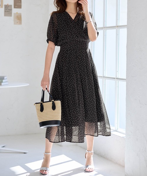 即完　Aiméine エメイン　新品タグ付　カシュクールワンピース　S　ブラウン 即完 Aiméine エメイン 新品タグ付 カシュクールワンピース S