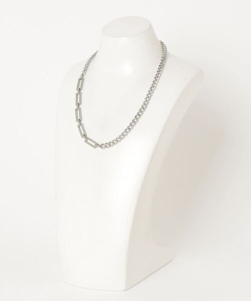 A‘gem 9（エージェムナイン）の「A'GEM/9 × .kom 『KANSAI STUDIO/カンサイスタジオ』 ポイントチェーンネックレス（ネックレス・レディース・シルバー・FREE）」の10枚目の写真