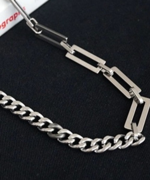 A‘gem 9（エージェムナイン）の「A'GEM/9 × .kom 『KANSAI STUDIO/カンサイスタジオ』 ポイントチェーンネックレス（ネックレス・レディース・シルバー・FREE）」の5枚目の写真