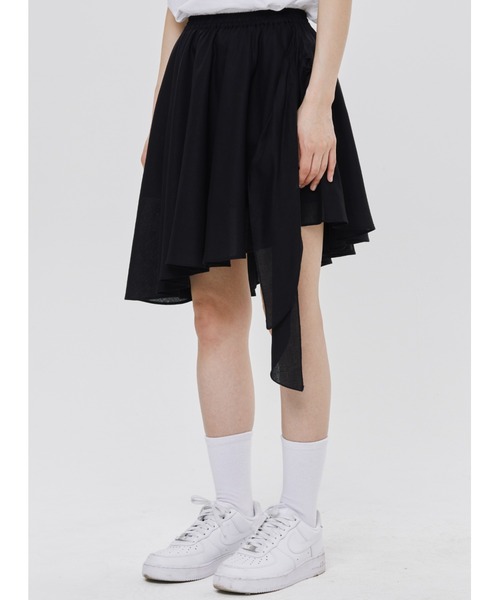ROMANTIC CROWN(ロマンティッククラウン)の「A'GEM/9 × .kom 『ROMANTIC CROWN/ロマンティック クラウン』 RIBBON FLARE SKIRT/リボンフレアスカート(スカート・レディース・アイボリー/ブラック/グリーン・M)」の7枚目の写真