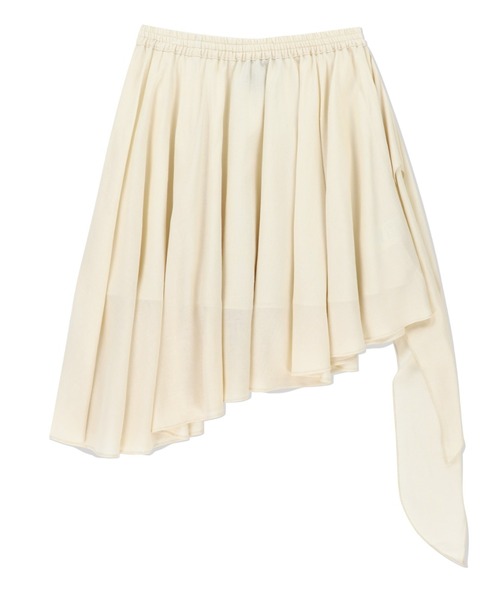 【ROMANTIC CROWN】24SS★リボンフレアスカート3色 A'GEM/9 × .kom 『ROMANTIC CROWN/ロマンティック クラウン