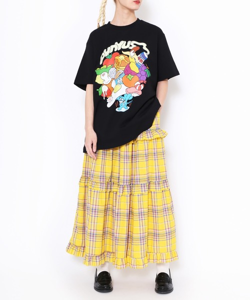 PUNYUS(プニュズ)の「10th いただきマウスTシャツ(Tシャツ/カットソー・レディース・サックスブルー/ブラック/ホワイト・1/2/3/4)」の18枚目の写真