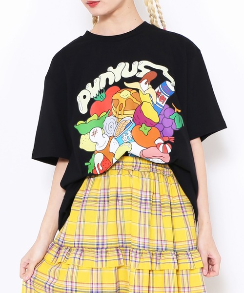 PUNYUS(プニュズ)の「10th いただきマウスTシャツ(Tシャツ/カットソー・レディース・サックスブルー/ブラック/ホワイト・1/2/3/4)」の20枚目の写真