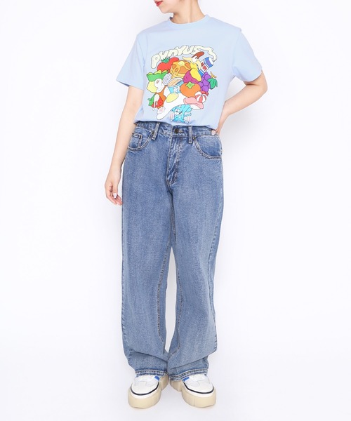 PUNYUS(プニュズ)の「10th いただきマウスTシャツ(Tシャツ/カットソー・レディース・サックスブルー/ブラック/ホワイト・1/2/3/4)」の15枚目の写真