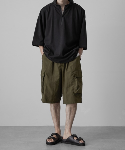 RUUBON】water repellent half cargo pants / 撥水ハーフカーゴ